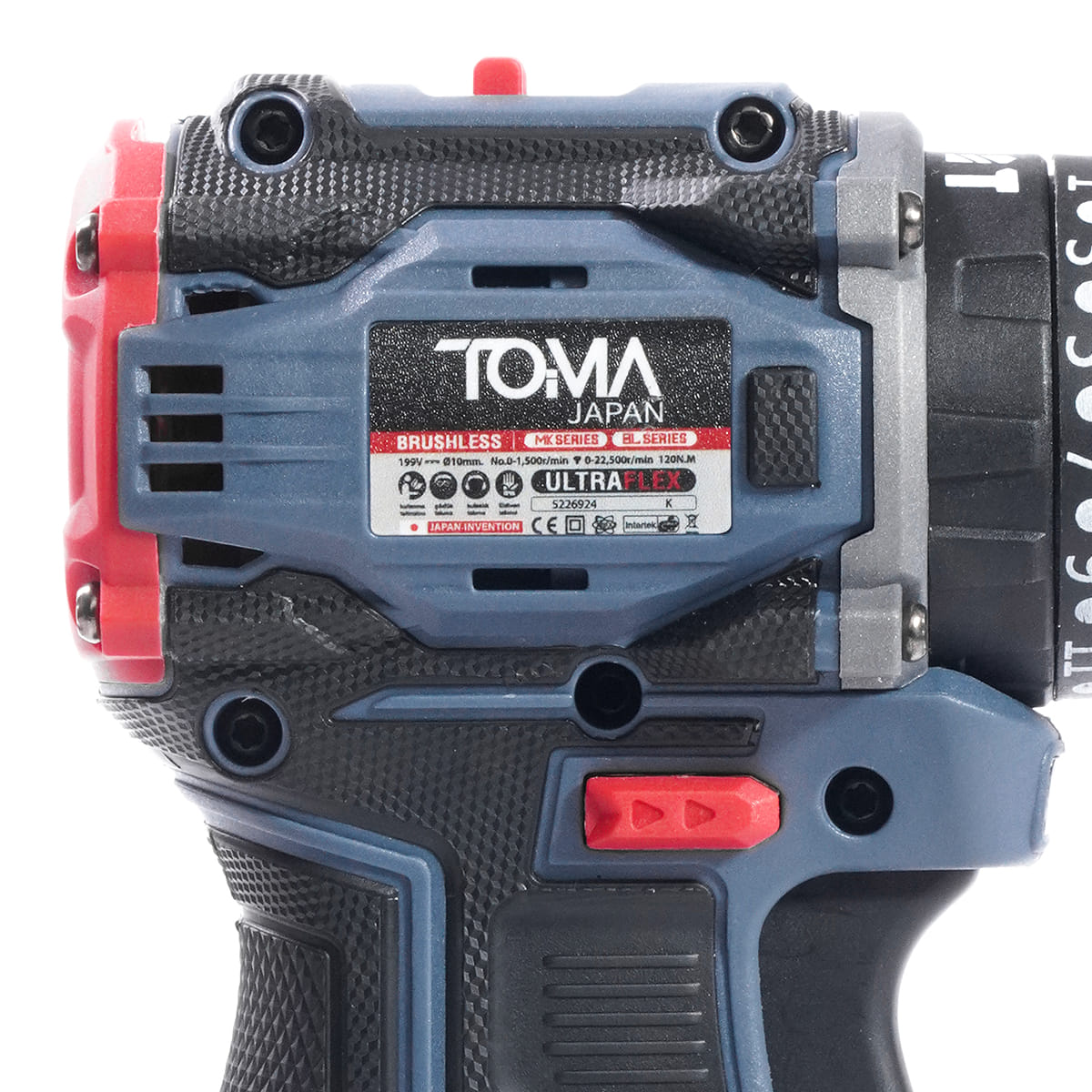 สว่านไร้สาย (พร้อมแบตเตอรี่ 2 ก้อน) TOMA JAPAN รุ่น PROM-07T 20V 2AH_5